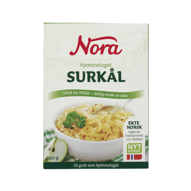 Homemade Sauerkraut - Surkål Hjemmelaget 450g Nora